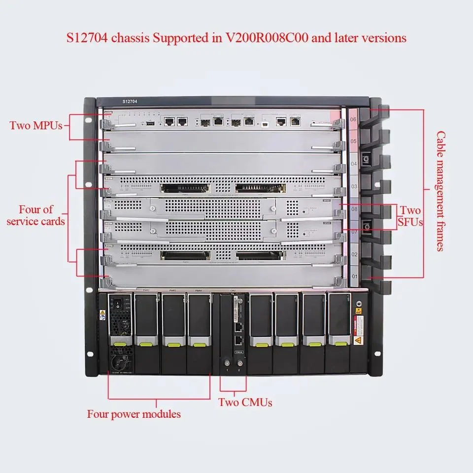 Original Hw S12700 Series Agile Gigabit Switches Network Switch S12704